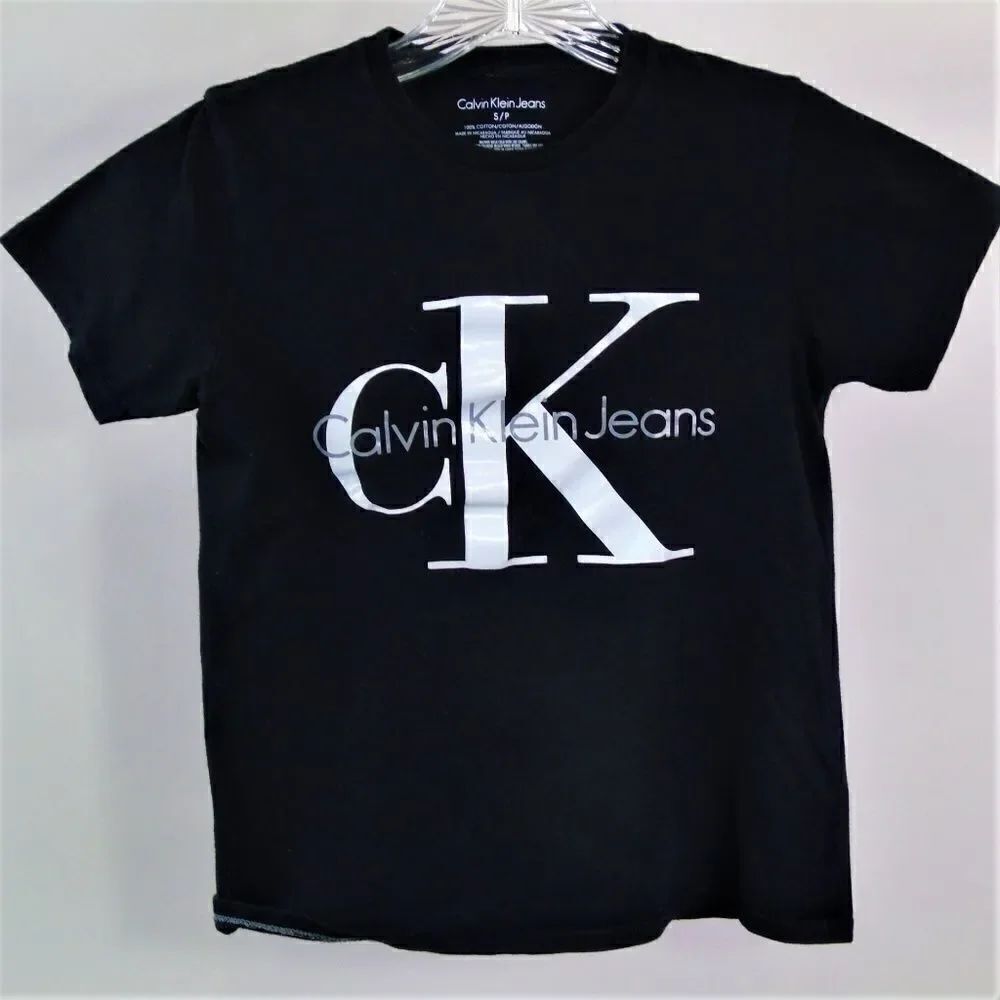 Calvin Klein Jeans Boys T Shirt Black CK Logo